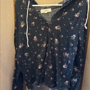 FINAL MARKDOWN No comment ny la Floral Hoodie Top xl